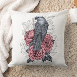 The bird with the silver key cushion