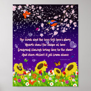 The birds and the bees poster