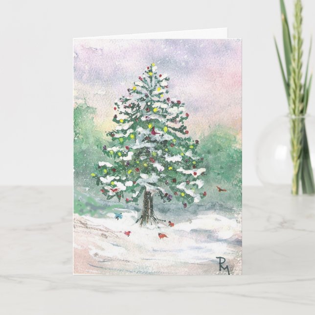 "The Birds' Christmas" Holiday Card (Front)