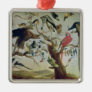 The Bird's Concert Metal Tree Decoration