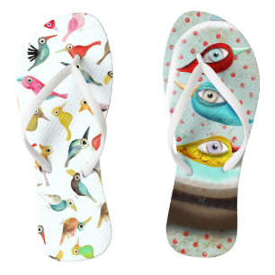 The birds flip flops