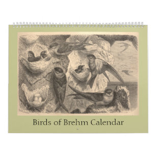 The Birds of Brehm Calendar