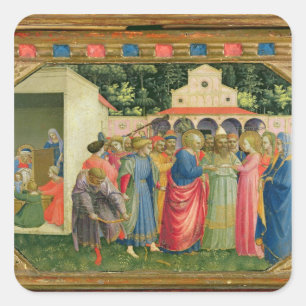 The Birth and Marriage of the Virgin Square Sticker