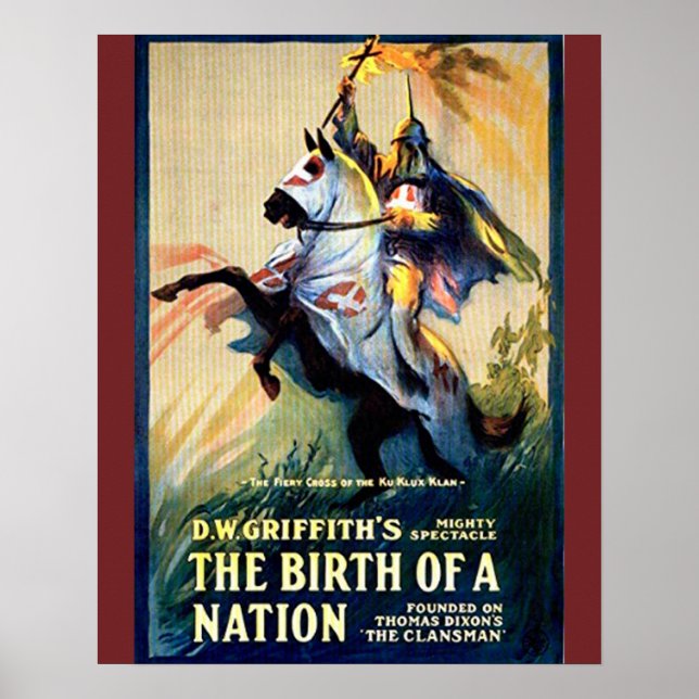 The Birth of A Nation (1915)  Movie Poster Matte (Front)