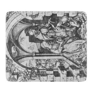 The Birth of Jesus (by Martin Schongauer) Cutting Board