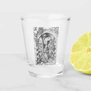 The Birth of Jesus (by Martin Schongauer) Shot Glass