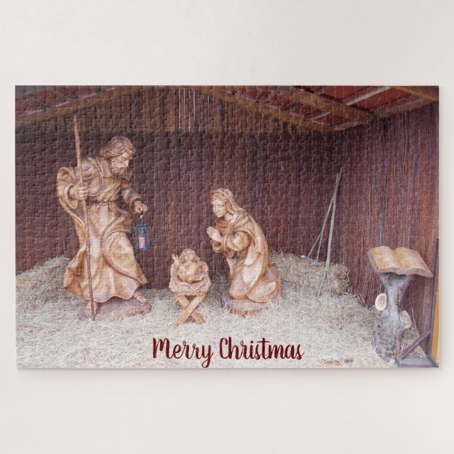 The Birth Of Jesus Jigsaw Puzzle (Horizontal)
