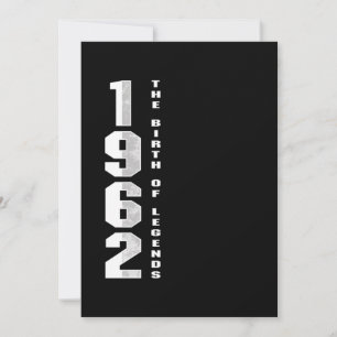 The Birth Of Legends 1962 58 th Birthday Gift Invitation