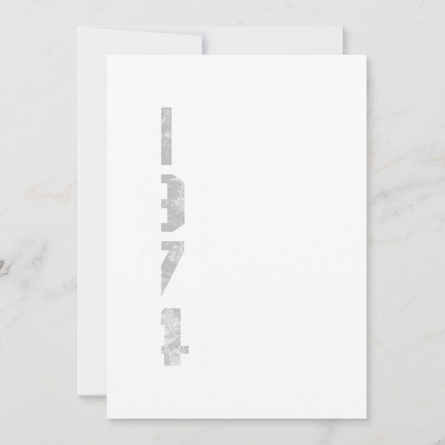 The Birth Of Legends 1974 46 th Birthday Gift Invitation (Front)