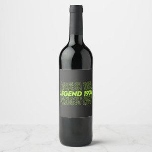 The Birth of Legends 1974 Vintage Wine Label 
