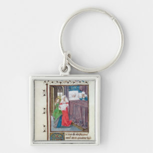 The Birth of Louis Key Ring
