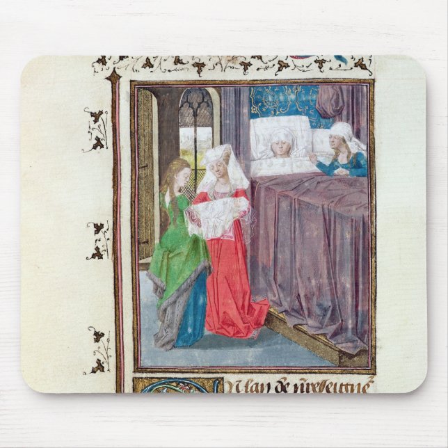 The Birth of Louis Mouse Mat (Front)