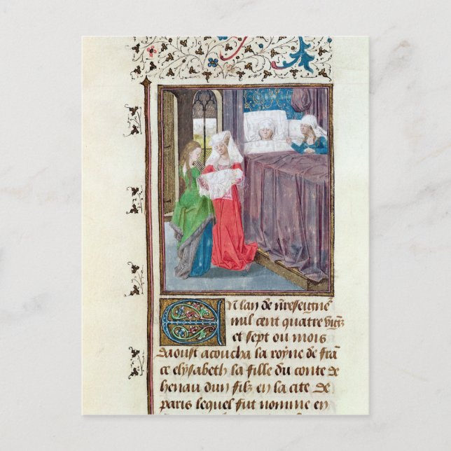 The Birth of Louis Postcard (Front)