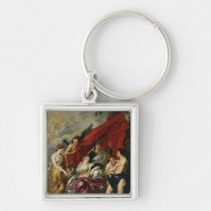 The Birth of Louis XIII at Fontainebleau Key Ring