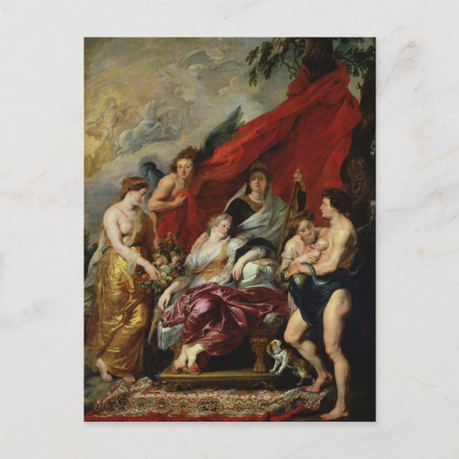 The Birth of Louis XIII  at Fontainebleau Postcard (Front)