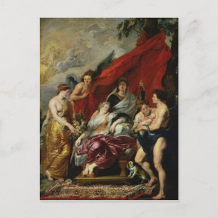 The Birth of Louis XIII at Fontainebleau Postcard