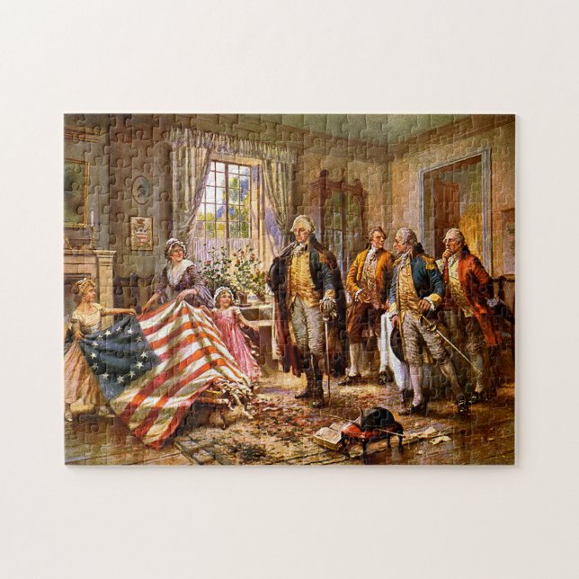"The Birth Of Old Glory" - Circa 1917 Jigsaw Puzzle (Horizontal)
