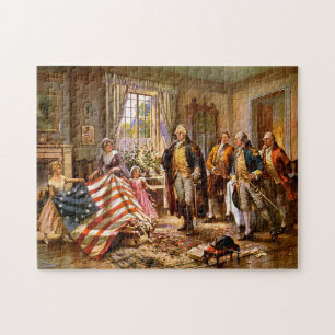 "The Birth Of Old Glory" - Circa 1917 Jigsaw Puzzle