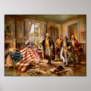 "The Birth Of Old Glory" - Circa 1917 Poster