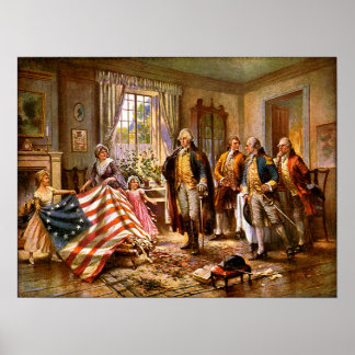 "The Birth Of Old Glory" - Circa 1917 Poster