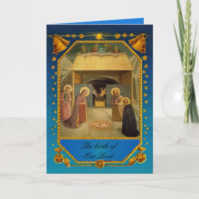 The birth of Our Lord - Nativity Holiday Card (Front)