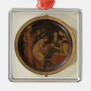 The Birth of St. John the Baptist, c.1526 (oil on Metal Tree Decoration