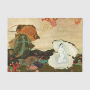 “The Birth of the Pearl” by Edmund Dulac Tissue Paper