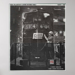 The Birth of The Penn Central Railroad Poster