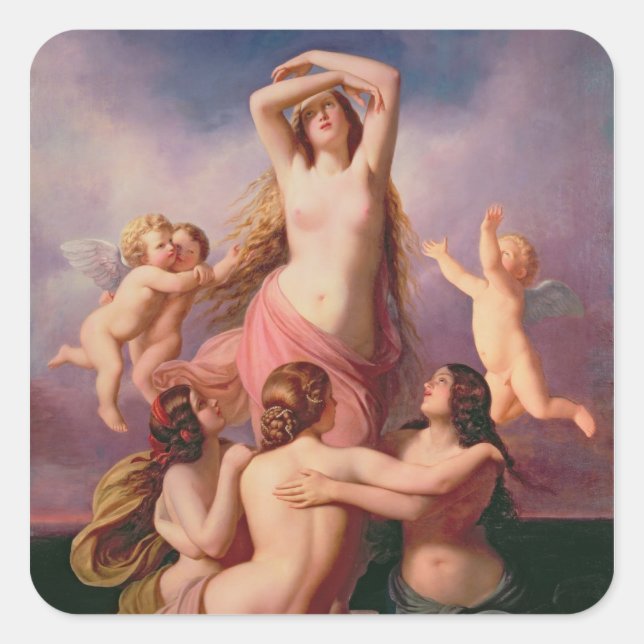 The Birth of Venus, 1846 Square Sticker (Front)