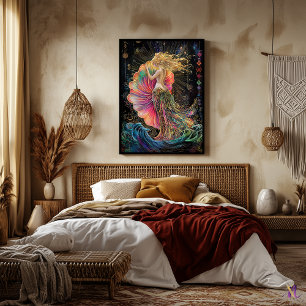 The Birth of Venus Art Nouveau Fantasy Poster