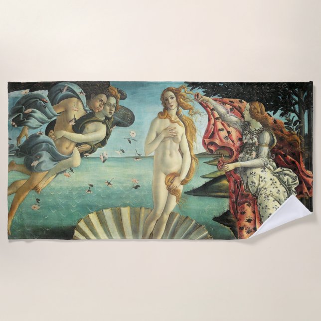 The Birth of Venus Beach Towel (Front)