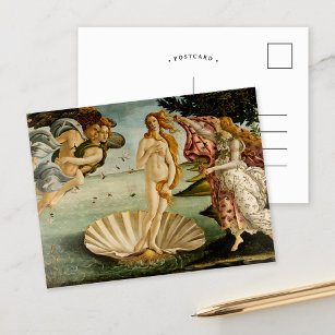The Birth of Venus   Botticelli Postcard