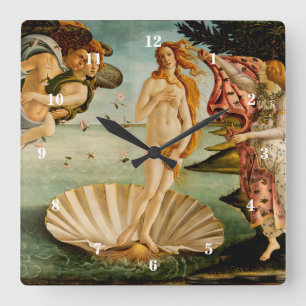 The Birth of Venus Botticelli Square Wall Clock