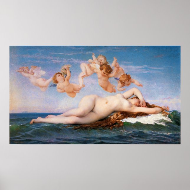 The Birth of Venus by Alexandre Cabanel from 1863 Poster (Front)