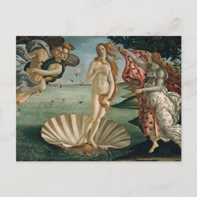 The Birth of Venus by Botticelli Postcard (Front)