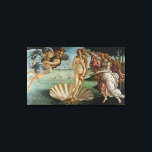 The Birth Of Venus (by Sandro Botiicelli) Canvas Print<br><div class="desc">The Birth of Venus (Italian: Nascita di Venere) depicts the goddess Venus,  having emerged from the sea as a fully grown woman,  arriving at the sea-shore.The painting is on display at the Uffizi Gallery in Florence,  Italy.</div>