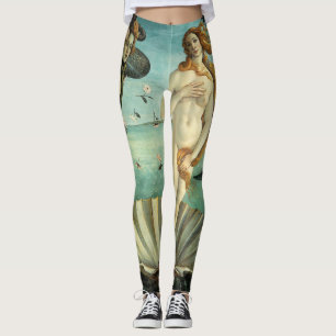 The Birth of Venus by Sandro Botticelli Leggings