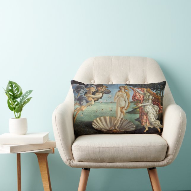 The Birth of Venus by Sandro Botticelli Lumbar Cushion (Chair)