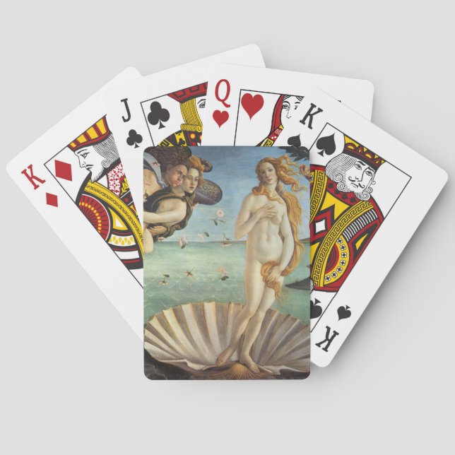 The Birth of Venus by Sandro Botticelli Playing Cards (Back)