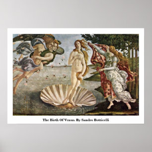 The Birth Of Venus. By Sandro Botticelli Poster