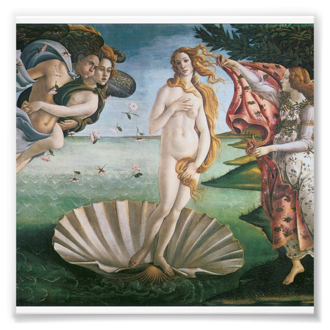 The birth of Venus by Sandro Botticelli,Renaissanc Photo Print (Front)