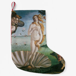 The birth of Venus by Sandro Botticelli,Renaissanc Small Christmas Stocking