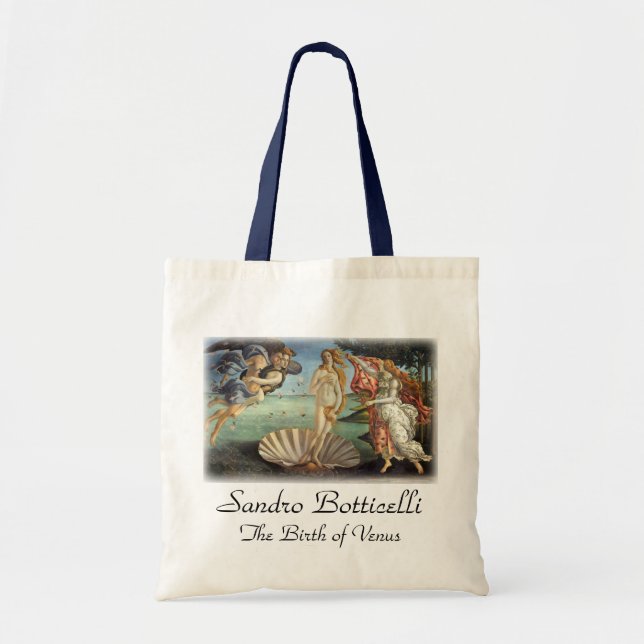 The Birth of Venus by Sandro Botticelli Tote Bag (Front)
