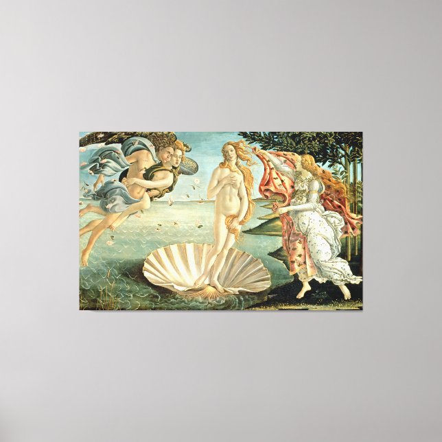 The Birth of Venus, c.1485 (tempera on canvas) Canvas Print (Front)
