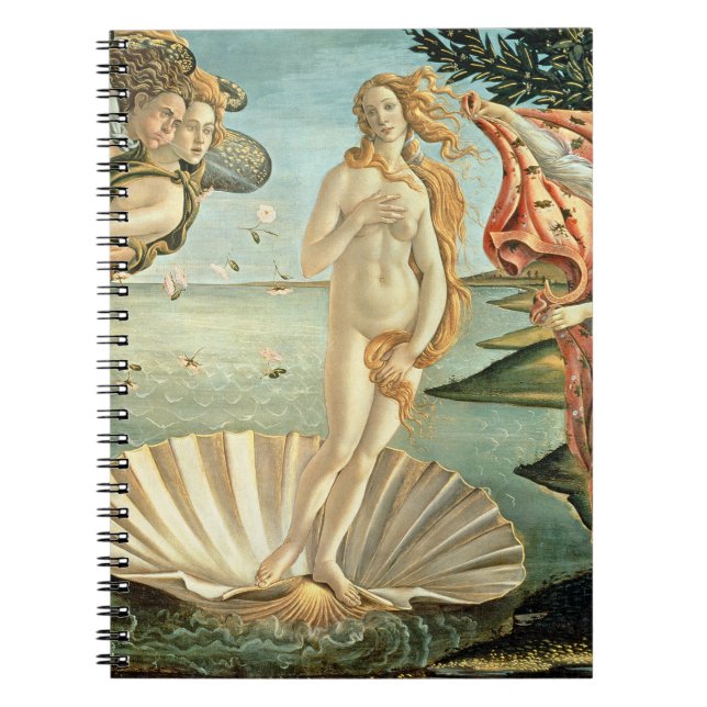 The Birth of Venus, c.1485 (tempera on canvas) Notebook (Front)