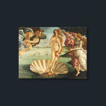The Birth of Venus Canvas Print<br><div class="desc">The Birth of Venus by Sandro Botticelli

 The Birth of Venus is a 1486 painting by Sandro Botticelli. Botticelli was commissioned to paint the work by the Medici family of Florence. It depicts the goddess Venus,  having emerged from the sea as a fully grown woman,  arriving at the sea-shore.</div>