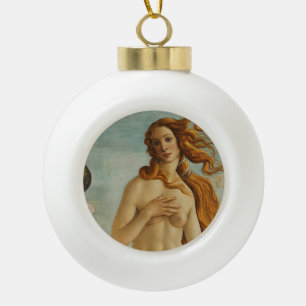 The Birth of Venus Ceramic Ball Christmas Ornament