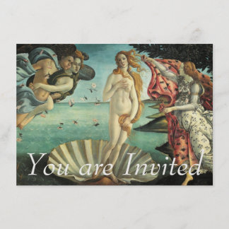 The Birth of Venus - Classic Art by Botticelli Invitation