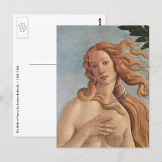 The Birth of Venus (detail) by Sandro Botticelli Postcard
