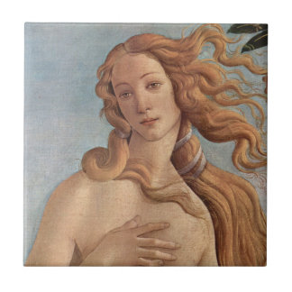 The Birth of Venus (detail) by Sandro Botticelli Tile